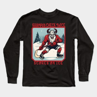 Krampus ice hockey Long Sleeve T-Shirt